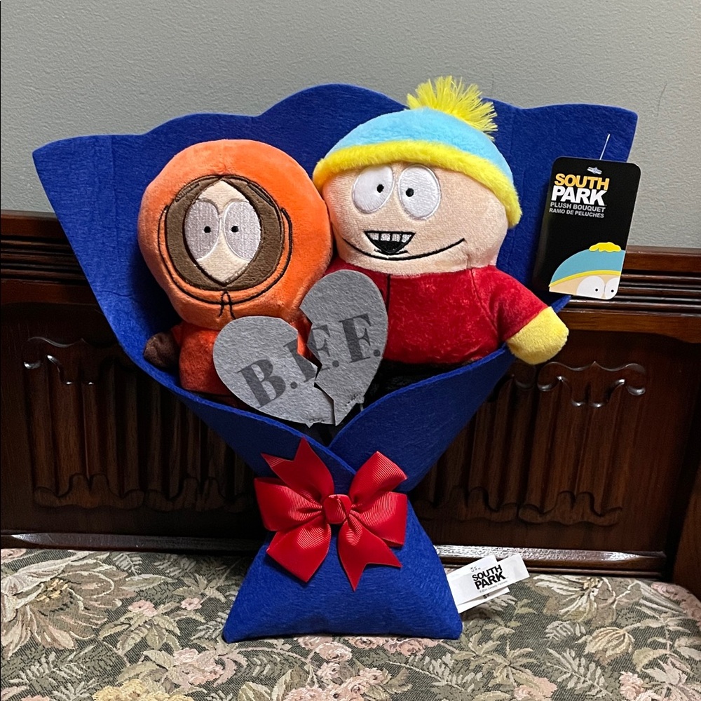 South Park Plush Bouquet with Red and Blue Accents NWT